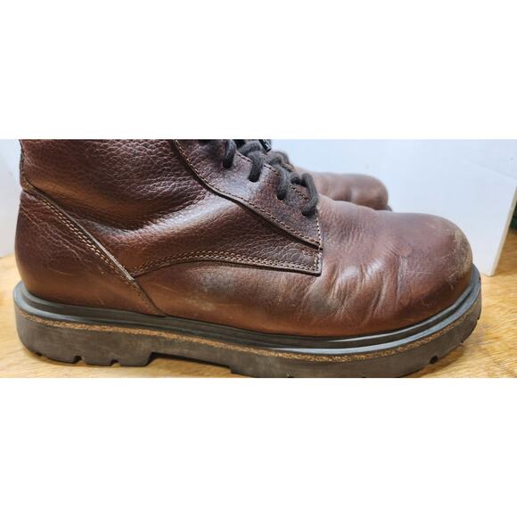 BIRKENSTOCK HIGHWOOD Lace Mid Boot Brown Pebble Grain Leather EU 41 US 8 main image 9